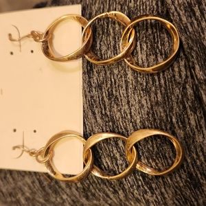 Triple hoop earrings